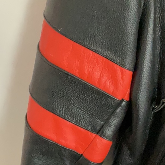 Motorcycle thick leather jacket vintage biker - Picture 9 of 16